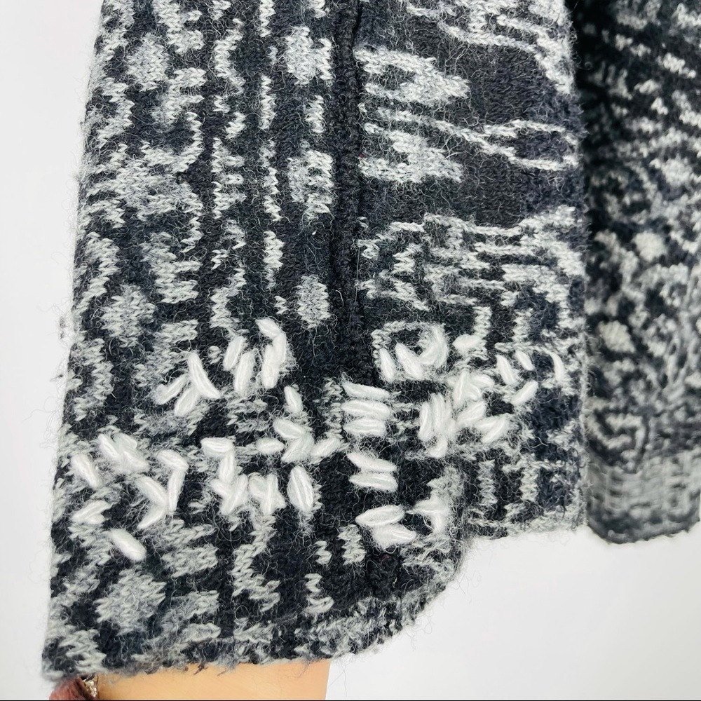 ✨NWT Free People Oversized Slouchy Boho Fuzzy Wool Alpaca Hooded Grunge Sweater - Picture 12 of 16